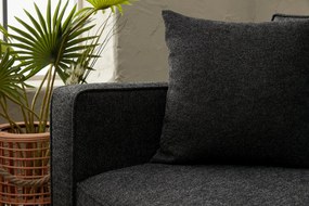 Διθέσιος Καναπές Berlin - Χρώμα Ανθρακί Μαύρο - 180x92x83εκ