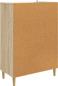 vidaXL Πλαϊνό γραφείο με συρτάρι Sonoma Δρυς 66 x 34,5 x 95 εκ.