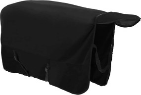 vidaXL Σαμάρι Ίππου Μαύρο Πολυεστέρας