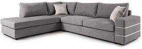 Corner Sofa HOLMES Γκρί, Αριστερή γωνία