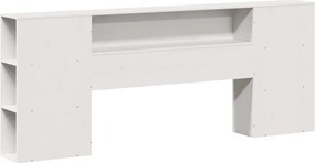 vidaXL Σκελετός Κρεβ. Χωρίς Στρώμα Λευκό 200x200 εκ Μασίφ Πεύκο