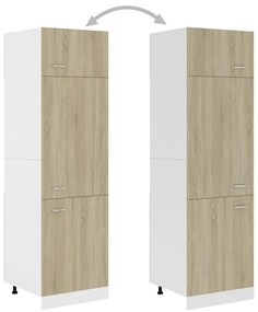 vidaXL Ντουλάπι Ψυγείου Sonoma Δρυς 60x57x207 εκ. Επεξ. Ξύλο