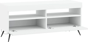vidaXL Ντουλάπα LED Τηλεόρασης Λευκό Επεξεργασμένο Ξύλο