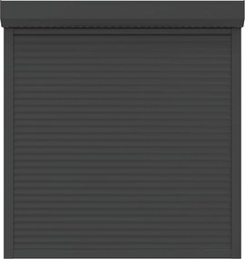 vidaXL Ρολό εισόδου Ανθρακί 130 x 140 cm Αλουμίνιο και Πολυουρεθάνη