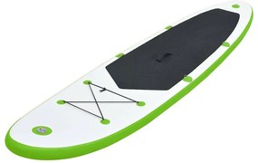 vidaXL Σανίδα SUP Φουσκωτή Σετ Πράσινο / Λευκό