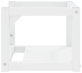 vidaXL Έπιπλο Μπάνιου Επιτοίχιο Λευκό 40 x 38 x 31 εκ. Σιδερένιο