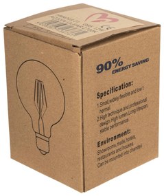 ΛΑΜΠΤΗΡΑΣ GLOBO LED FILAMENT 12W E27 3000K ΔΙΑΦΑΝΟΣ