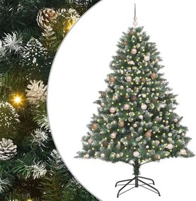 vidaXL Τεχνητό Χριστουγεννιάτικο Δέντρο με 300 LED Πράσινο 210 cm