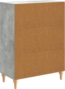 vidaXL Πλαϊνό γραφείο Γκρι Σκυροδέματος 66 x 34,5 x 90 εκ