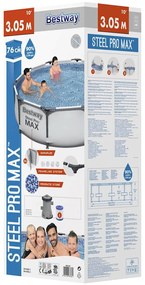 Bestway Σετ Πισίνας Steel Pro MAX 305 x 76 εκ.