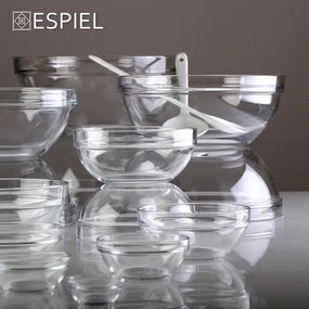 Espiel Chef Μπωλ Σερβιρίσματος Γυάλινο Διάφανο με Διάμετρο 17.2εκ.( 6Τεμ.)