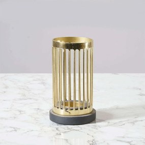 Κηροπήγιο Για Ρεσώ Μεταλλικό 8220-3 10x10x16,5cm Gold Supergreens Metal