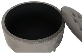 Σκαμπό DKD Home Decor Γκρι Ασημί Ξύλο MDF 80 x 80 x 43 cm