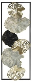 Διακοσμητικό Τοίχου Leafs 161-124-191 32x4x90cm Multi Metal