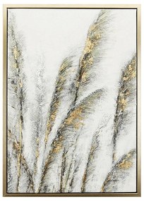 Κάδρο Σε Καμβά Στάχυα XCC05007001 50x70cm Black-Gold Oriana Ferelli Vertical Καμβάς