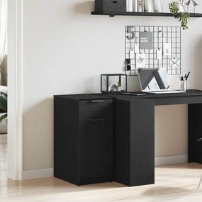vidaXL Γραφείο Ντουλάπι σε Μαύρη Βελανιδιά - 33x50x75 εκ. - Φτιαγμένο από Επεξεργασμένο Ξύλο