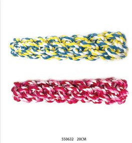 Παιχνίδι σκύλου σχοινί πλεκτό - 20cm - 12pcs - 550632