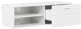 vidaXL Ντουλάπι TV με συρτάρι Γκρι σκυροδέματος 100.5 x 39 x 30 εκ
