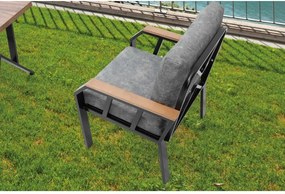 Σετ Κήπου Γκρι GREGI 120x58x78
