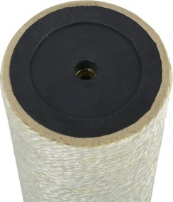vidaXL Στύλος Ξυσίματος Γάτας Μπεζ 8 x 50 εκ. 8 χιλ.