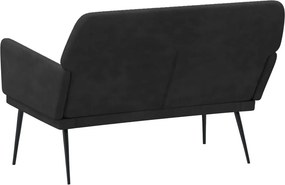 vidaXL Πάγκος Μαύρος 108x79x79 εκ. Βελούδινος