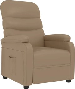 vidaXL Πολυθρόνα Ανακλινόμενη Καπουτσίνο από Συνθετικό Δέρμα