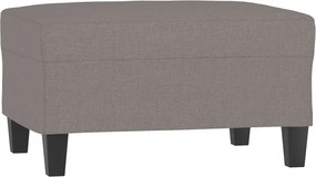 vidaXL Υποπόδιο Taupe 70 x 55 x 41 εκ. Υφασμάτινο