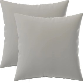 vidaXL Κάλυμμα Μαξιλαριού 2 pcs HEERLEN Γκρι 40 x 40 cm Πολυεστέρας