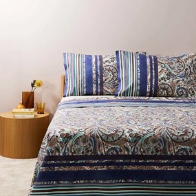 Σεντόνια Noto Με Λάστιχο (Σετ 4τμχ) Grey Bassetti Υπέρδιπλo 250x280cm 100% Cotton