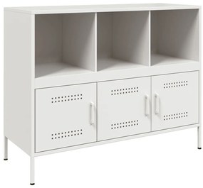 Ντουλάπι Λευκό 100,5x39x79 εκ. από Χάλυβα - Λευκό