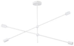 Κρεμαστό Φωτιστικό Οροφής Μέταλλο H55 Φ100 Eurolamp-144-23000-Λευκό 144-23000