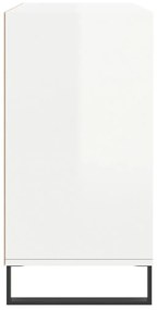 vidaXL Ραφιέρα Γυαλιστερή Λευκή 103,5 x 35 x 70 εκ. από Επεξεργ. Ξύλο