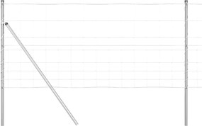 vidaXL Στύλος Περιφράξεων Γαλβανισμένο 25 x 1 m Ατσάλι