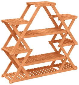 vidaXL Βάση Λουλουδιών 110x25x105 εκ. από Μασίφ Ξύλο Ελάτης