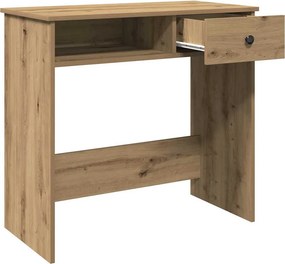 vidaXL Γραφείο Χρώμα Αρτισιανή Δρυς 80 x 40 x 75 εκ. από Επεξ. Ξύλο