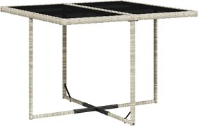 vidaXL Σετ Τραπεζαρίας Κήπου 9 τεμ. Αν. Γκρι Συνθ. Ρατάν με Μαξιλάρια