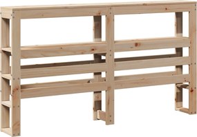 vidaXL Κεφαλάρι με Ράφια 160 εκ. από Μασίφ Ξύλο Πεύκου