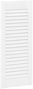 vidaXL Πόρτα ντουλαπιού Louvred Design Λευκό 69x29,5 cm