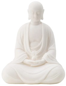 Artekko Vlulsaon Βούδας Άγαλμα Διακοσμητικός Καθήμενος Λευκος Ρητίνη(18x13x23)cm