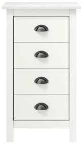 vidaXL Μπουφές Hill Λευκός 46x35x80 εκ. από Μασίφ Ξύλο Πεύκου