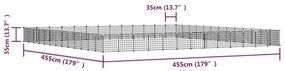 Κλουβί Κατοικίδιων με 52 Πάνελ + Πόρτα Μαύρο 35 x 35εκ Ατσάλινο - Μαύρο