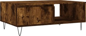 vidaXL Τραπεζάκι Σαλονιού Καπνιστή Δρυς 90x60x35εκ. Επεξεργασμ. Ξύλο