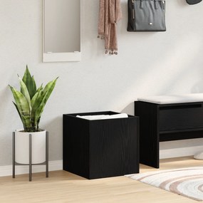 vidaXL Κιβώτιο Φυτών Μαύρο Δρυς 40x40x40 εκ Κατασκευασμένο Ξύλο