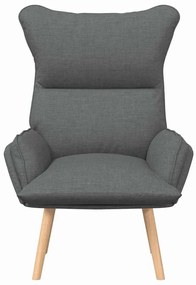 vidaXL Χαλαρωτική Πολυθρόνα Σκούρο γκρι 69 x 74 x 93 εκ. ύφασμα