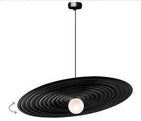 Φωτιστικό Οροφής Κρεμαστό 01477.06.1 G9 LED D90cm Black Luma