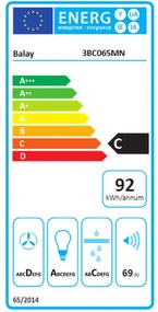 Συμβατικός Απορροφητήρας Balay 3BC065MN Μαύρο