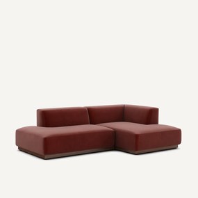 Γωνιακός δεξιός καναπές με βελούδινη ταπετσαρία, Jacopo