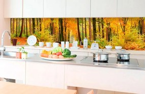 Αυτοκόλλητη φωτοταπετσαρία για δάσος κουζίνας σε φθινοπωρινά χρώματα - 180x60