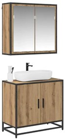 vidaXL Σετ Επίπλων Μπάνιου 2 pcs Artisan Oak Επεξεργασμένο ξύλο