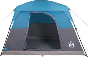 vidaXL Σκηνή Κάμπινγκ 4 Ατόμων Αδιάβροχη Μπλε